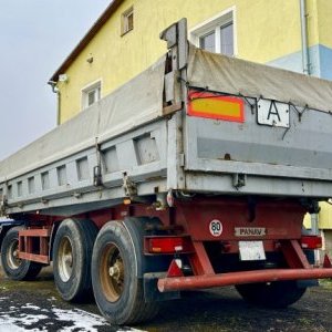 foto 3os 27/24t přívěs sklápěč Panav bordmatik zvedačka